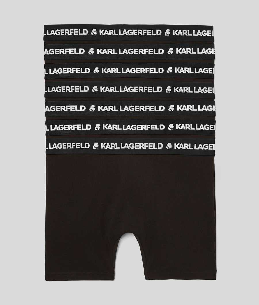 Black Men's Karl Lagerfeld Logo Boxers – 7 Pack Underwear | AE910NEVH