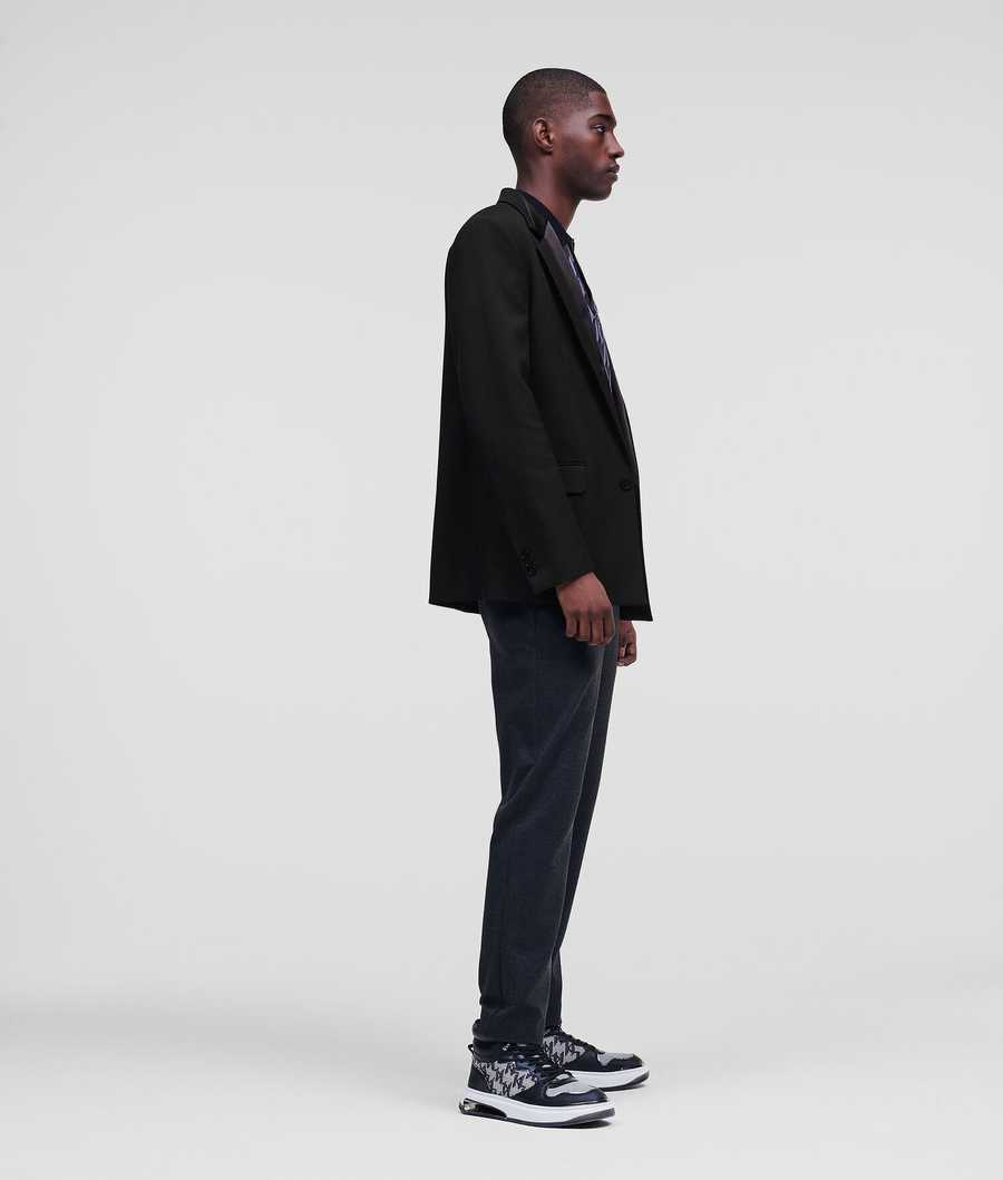 Black Men's Karl Lagerfeld Oversized Tailored Blazers | AE387NCWA