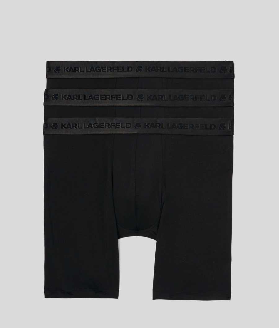 Black Men\'s Karl Lagerfeld Premium Karl Logo Boxers – 3 Pack Underwear | AE591KGVE