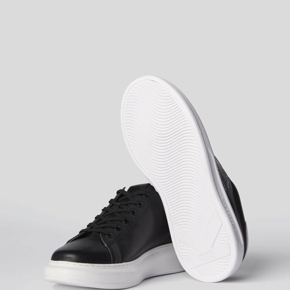 Black Men's Karl Lagerfeld Rue St-guillaume Logo Kapri Sneakers | AE347BYJX