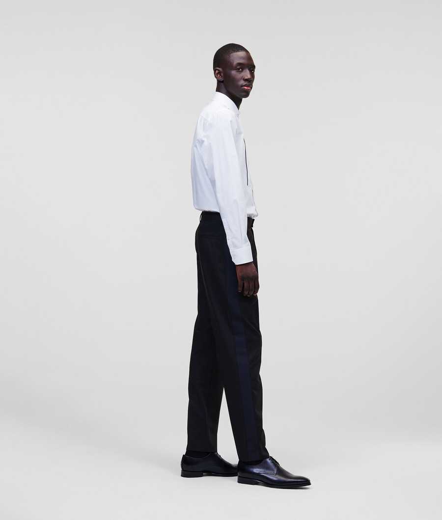 Black Men's Karl Lagerfeld Tailored Pants | AE341WLPG