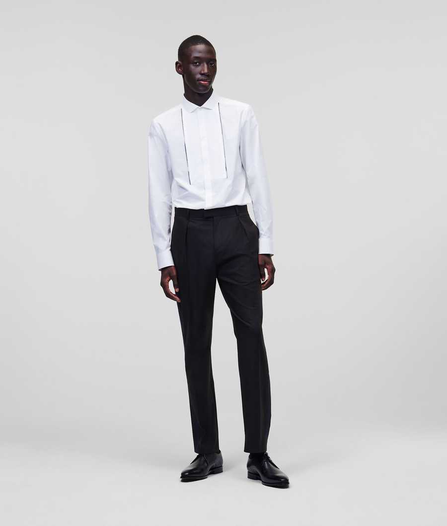 Black Men\'s Karl Lagerfeld Tailored Pants | AE341WLPG