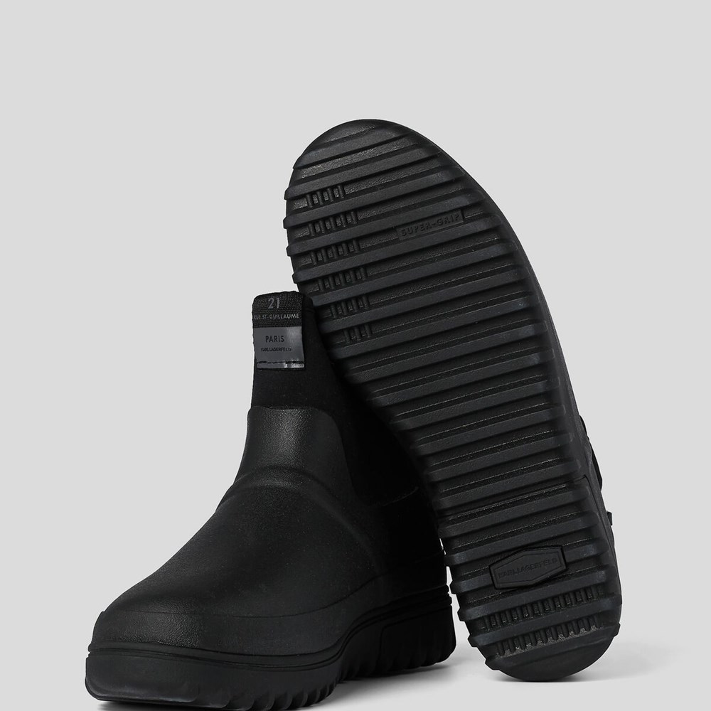 Black Men's Karl Lagerfeld Vostok Lo Sock Boot Boots | AE279WVTL