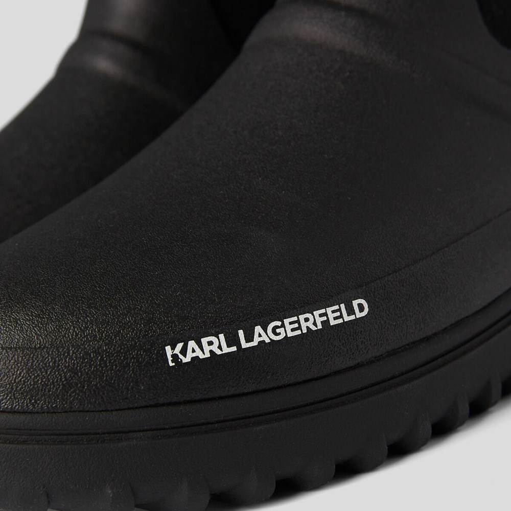 Black Men's Karl Lagerfeld Vostok Lo Sock Boot Boots | AE279WVTL