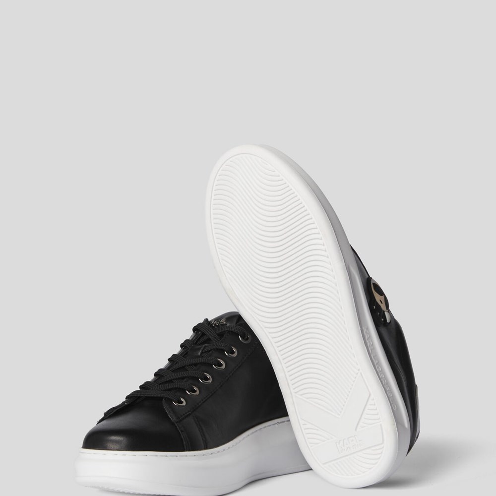 Black / White Women's Karl Lagerfeld K/Ikonik Kapri Sneakers | AE718NADU