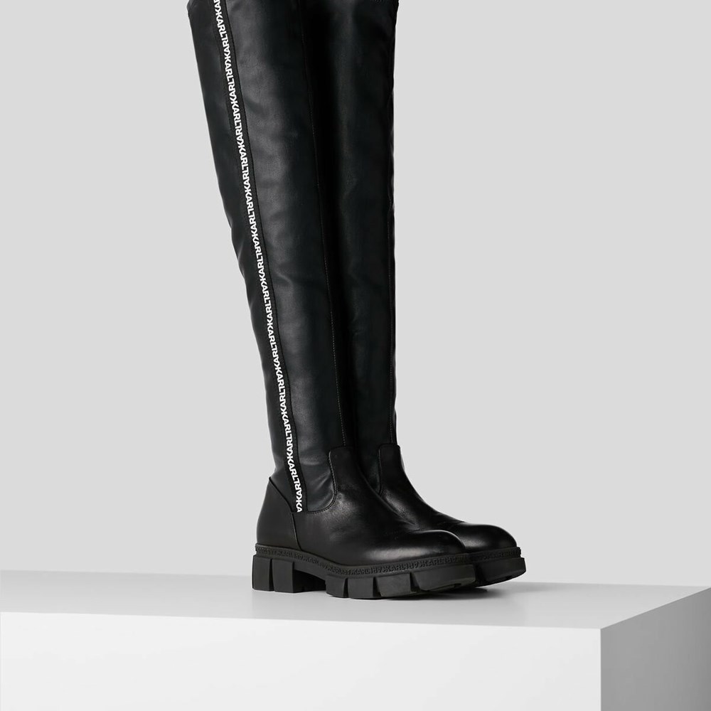 Black Women's Karl Lagerfeld Aria Knee Boots | AE961IJLU