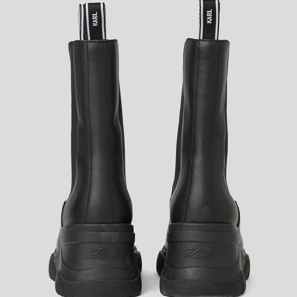 Black Women's Karl Lagerfeld Bridger Midi Gore Boots | AE043EMXI