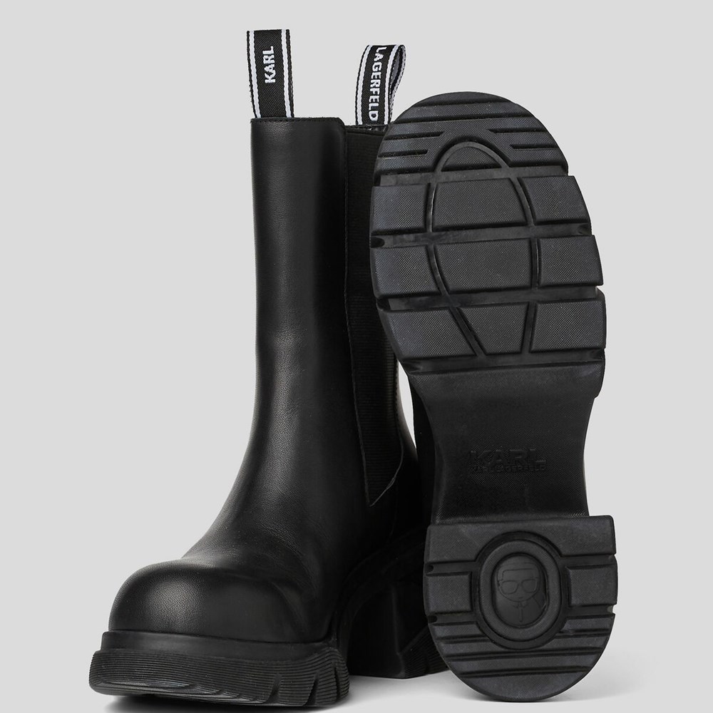 Black Women's Karl Lagerfeld Bridger Midi Gore Boots | AE043EMXI