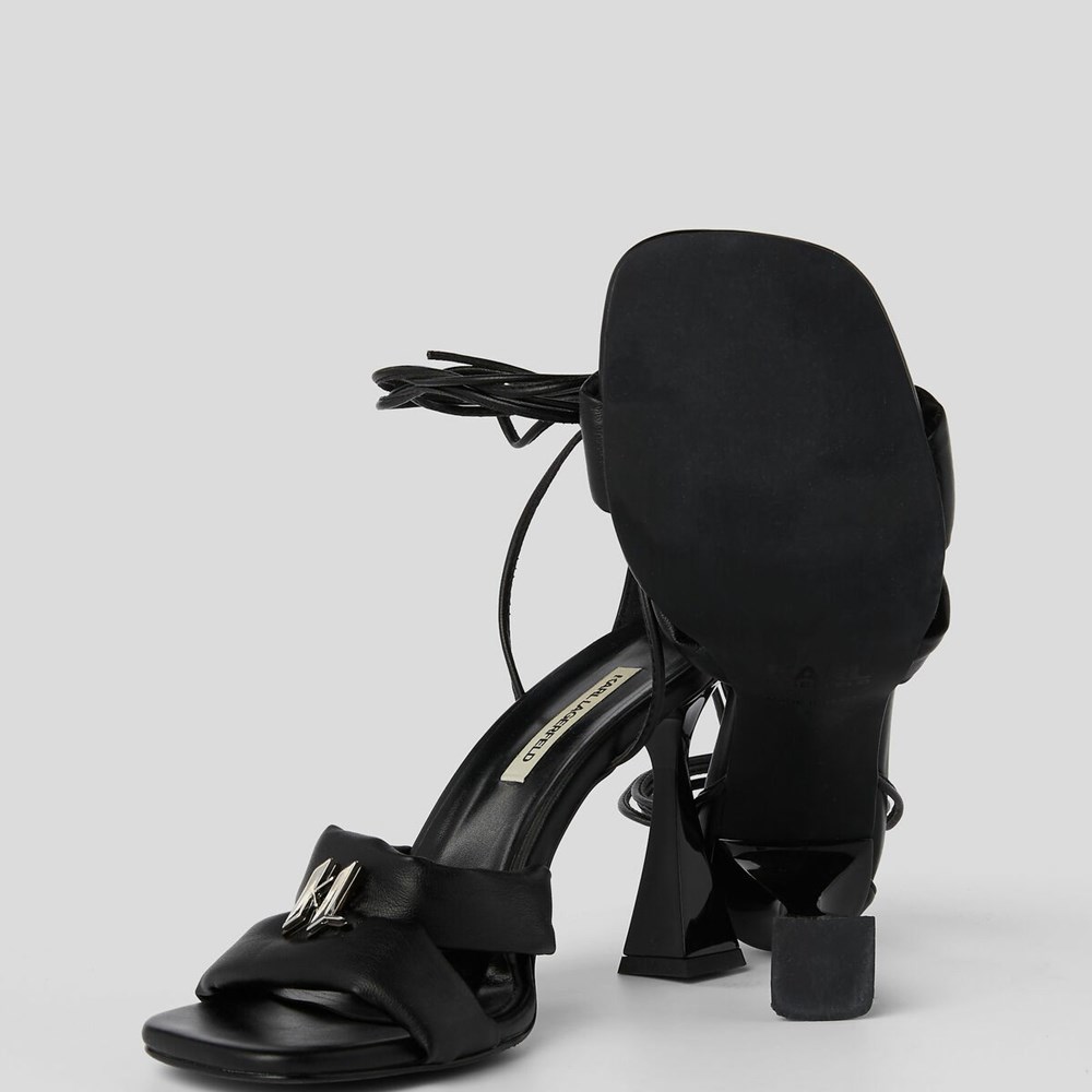 Black Women's Karl Lagerfeld Debut Longlace Sandal Sandals & Flats | AE361UKPW