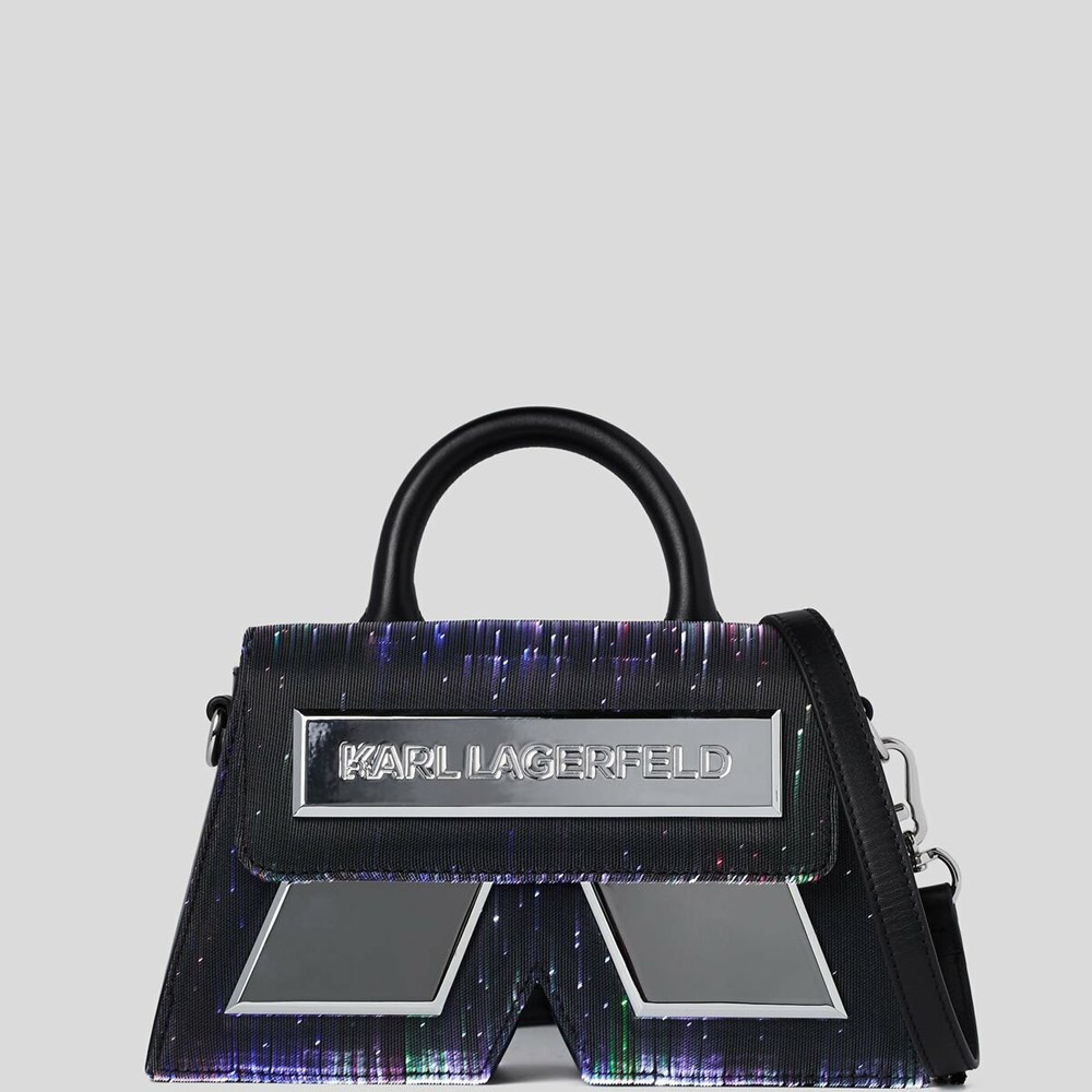 Black Women's Karl Lagerfeld Essential K Led Crossbody Bags | AE450LMCD