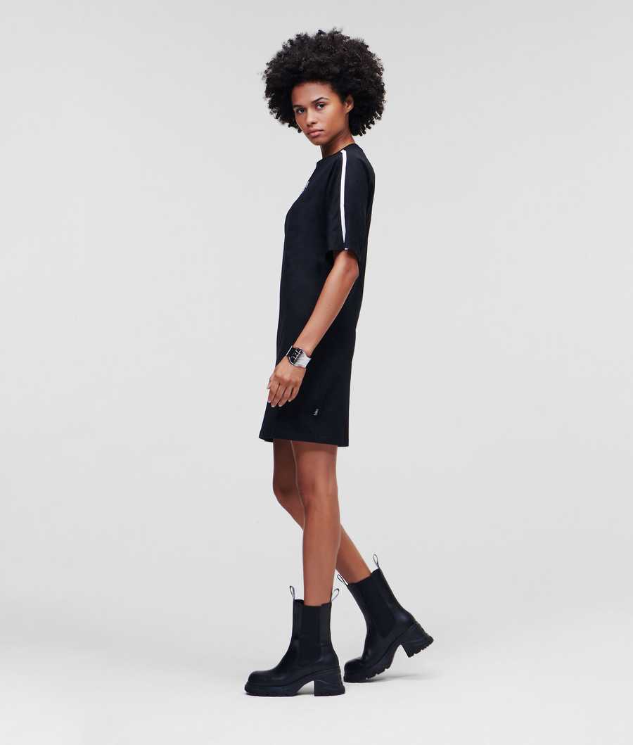 Black Women's Karl Lagerfeld Fitted Dresses | AE579NIYU