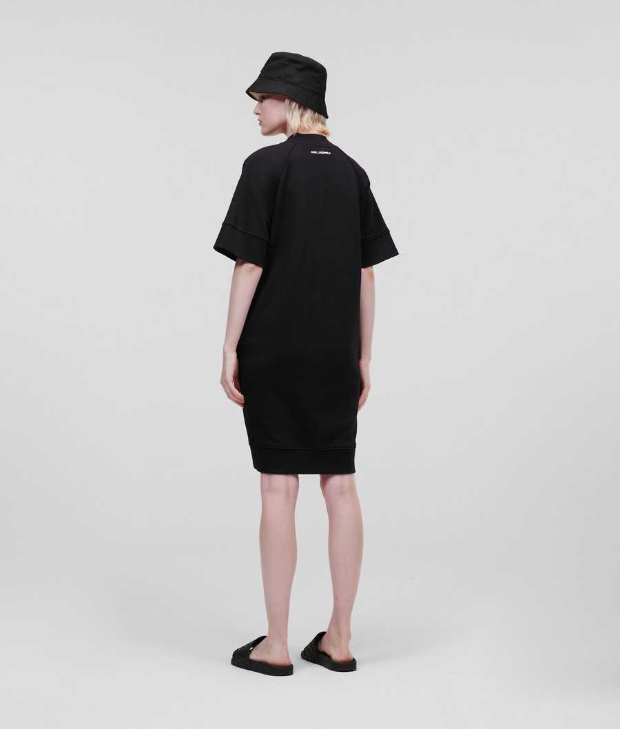 Black Women's Karl Lagerfeld Ikonik 2.0 Dresses | AE401IVQS