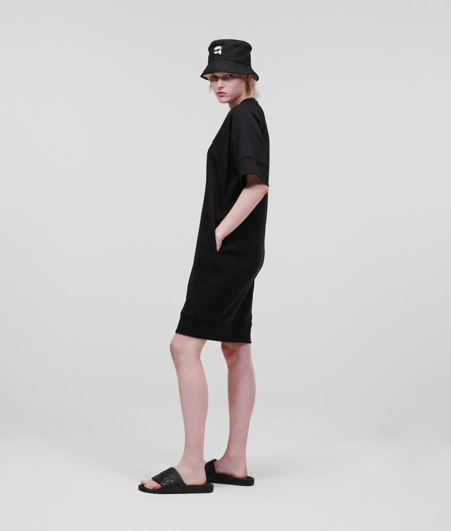 Black Women's Karl Lagerfeld Ikonik 2.0 Dresses | AE401IVQS