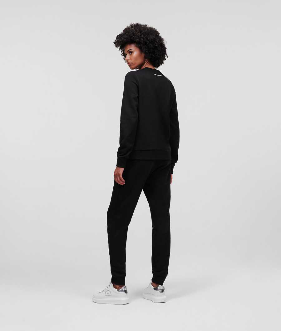 Black Women's Karl Lagerfeld Ikonik 2.0 Sweatshirts | AE431UJQA