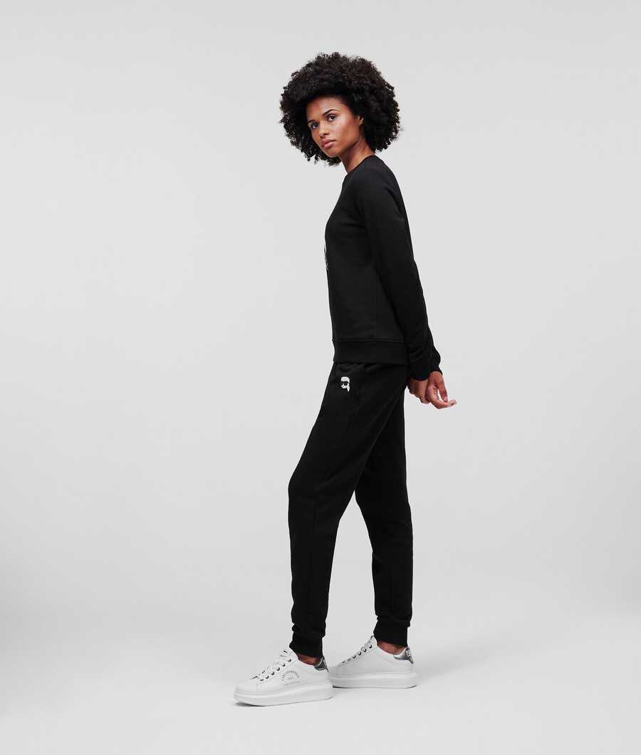 Black Women's Karl Lagerfeld Ikonik 2.0 Sweatshirts | AE431UJQA