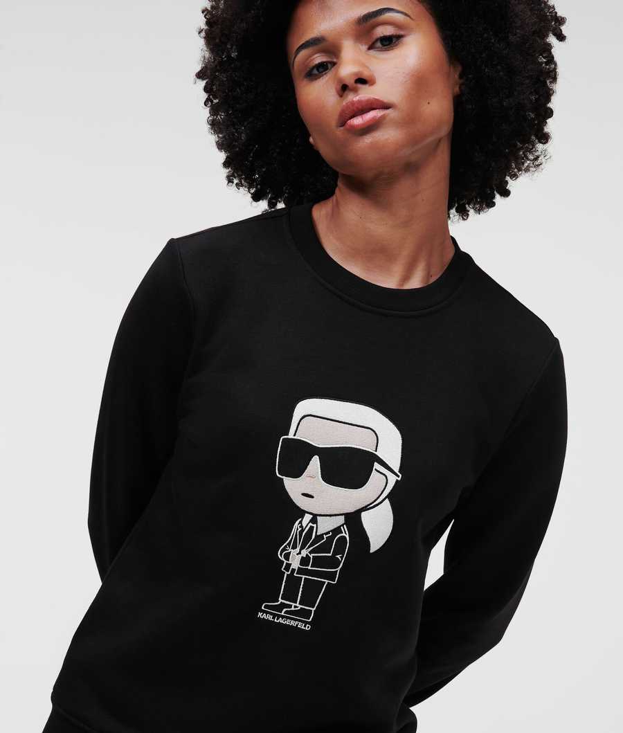 Black Women\'s Karl Lagerfeld Ikonik 2.0 Sweatshirts | AE431UJQA