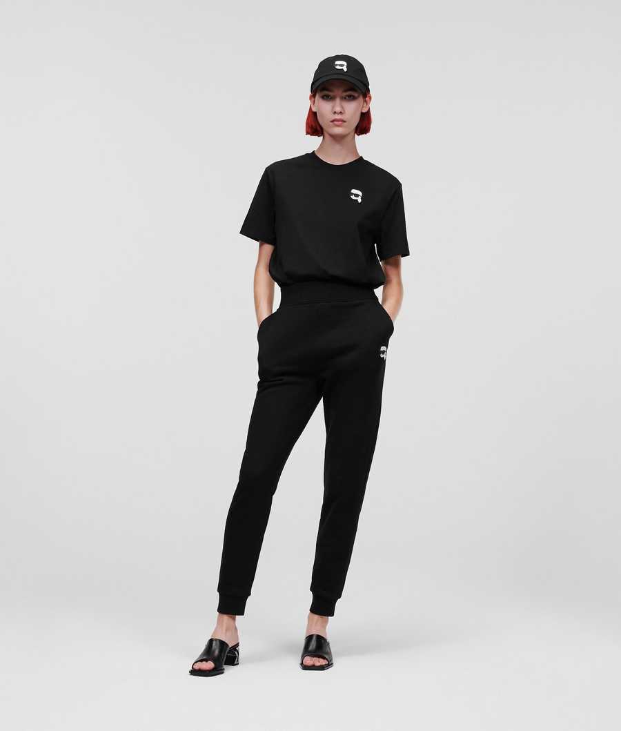 Black Women's Karl Lagerfeld Ikonik 2.0 Sweatpants | AE824HDGP