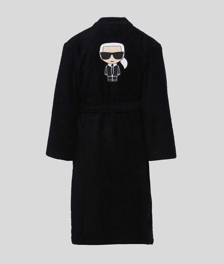 Black Women's Karl Lagerfeld Ikonik Bathrobe Loungewear | AE974OTRY