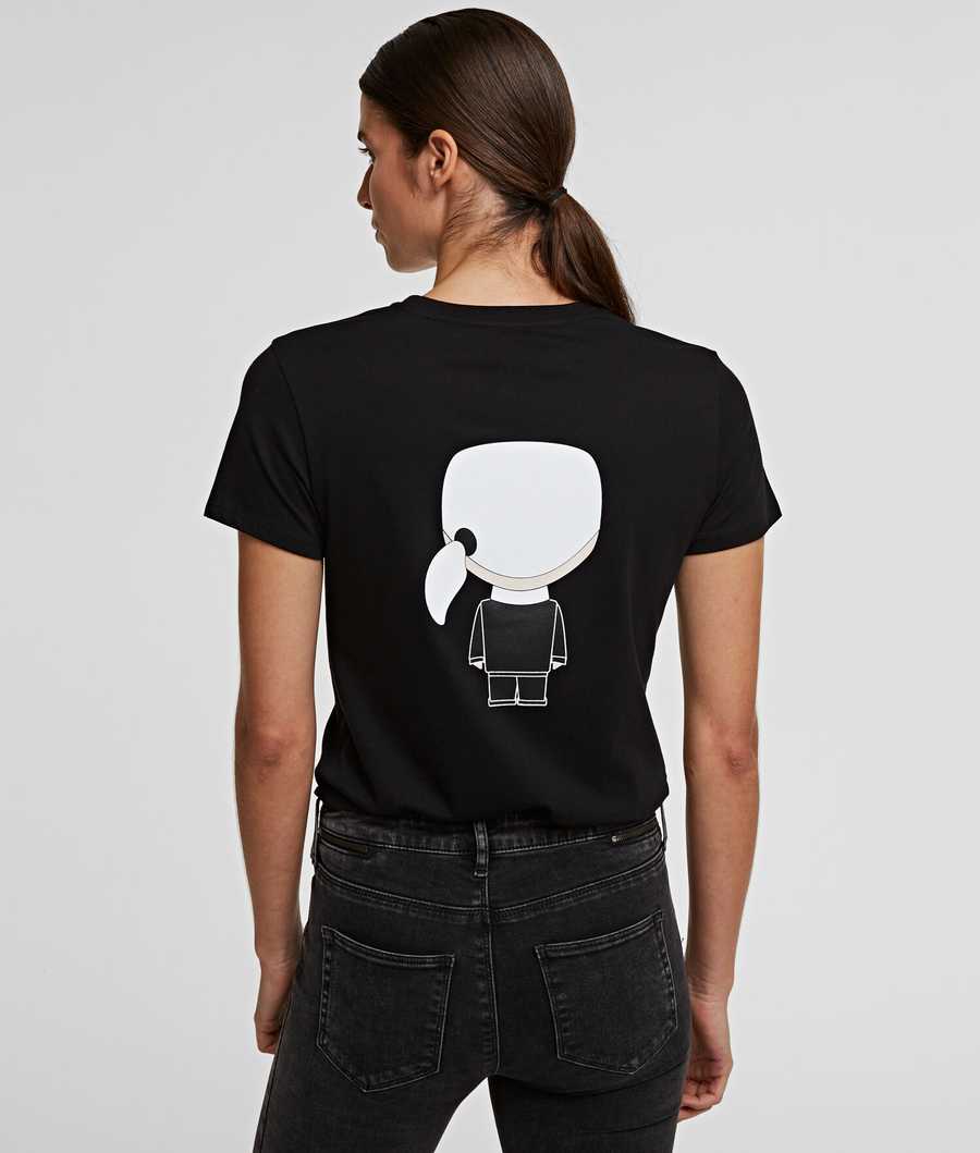 Black Women's Karl Lagerfeld Ikonik Karl T-Shirts | AE264MIGW