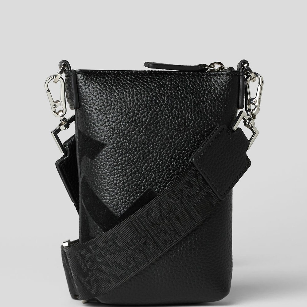 Black Women's Karl Lagerfeld K/Athleisure Phone Holder Crossbody Bags | AE209WDQK