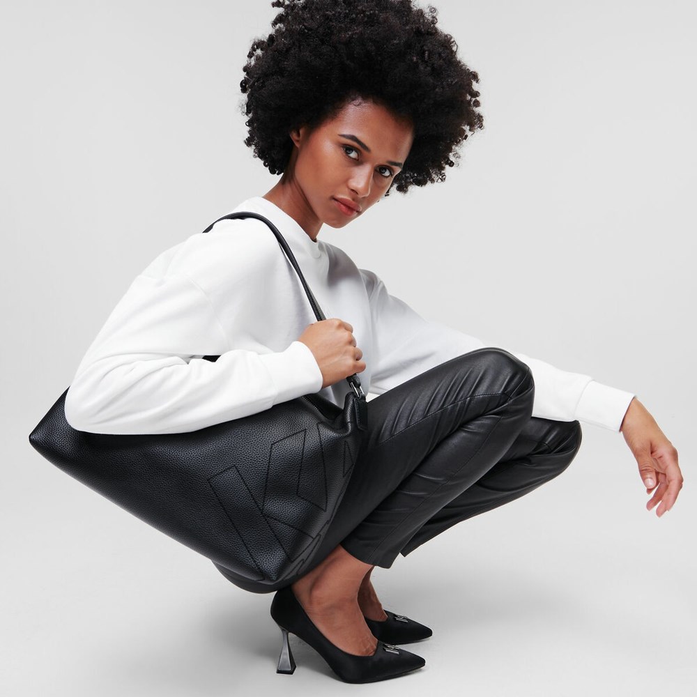 Black Women's Karl Lagerfeld K/Athleisure Tote Bags | AE807DJVH