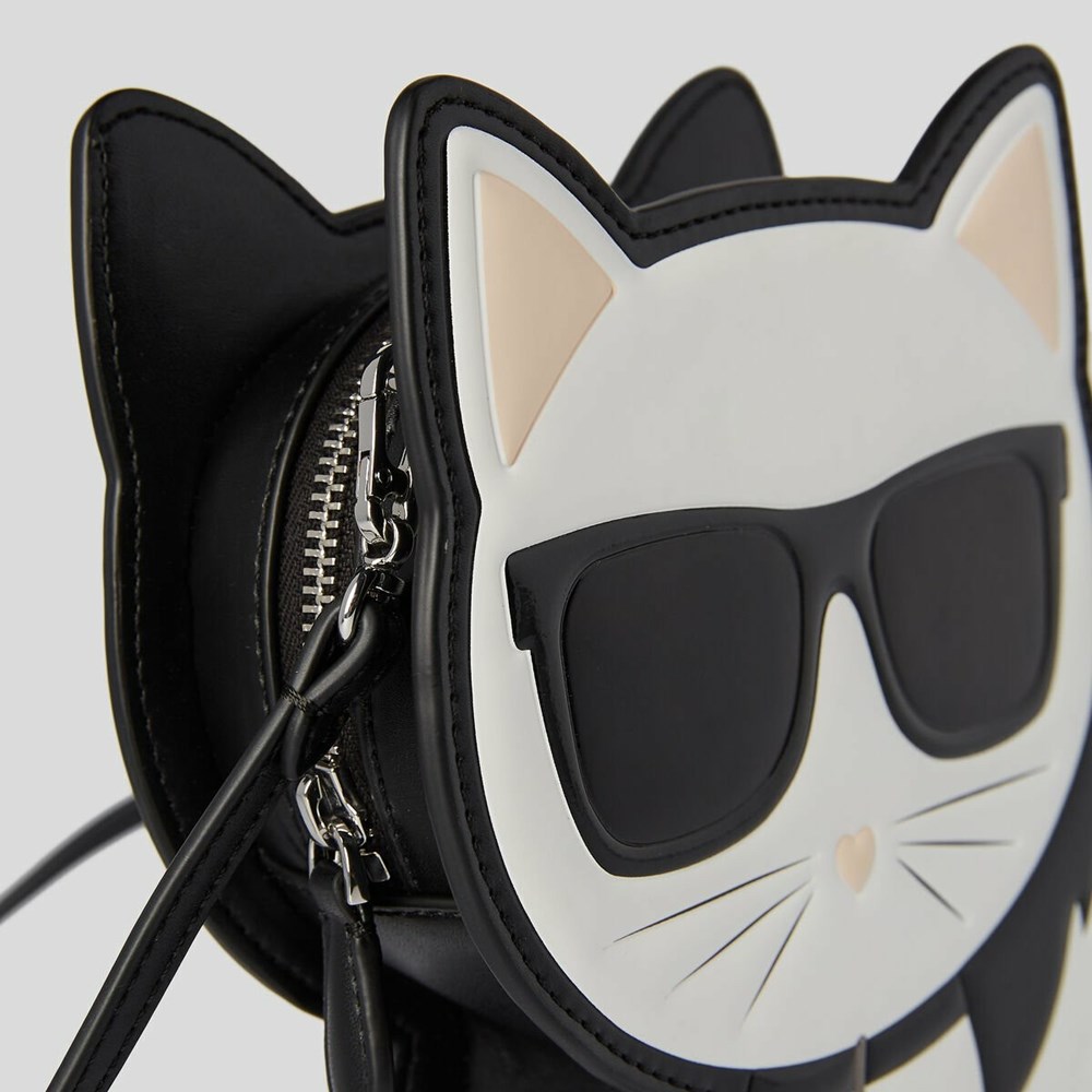 Black Women's Karl Lagerfeld K/Choupette Crossbody Bags | AE628SALN