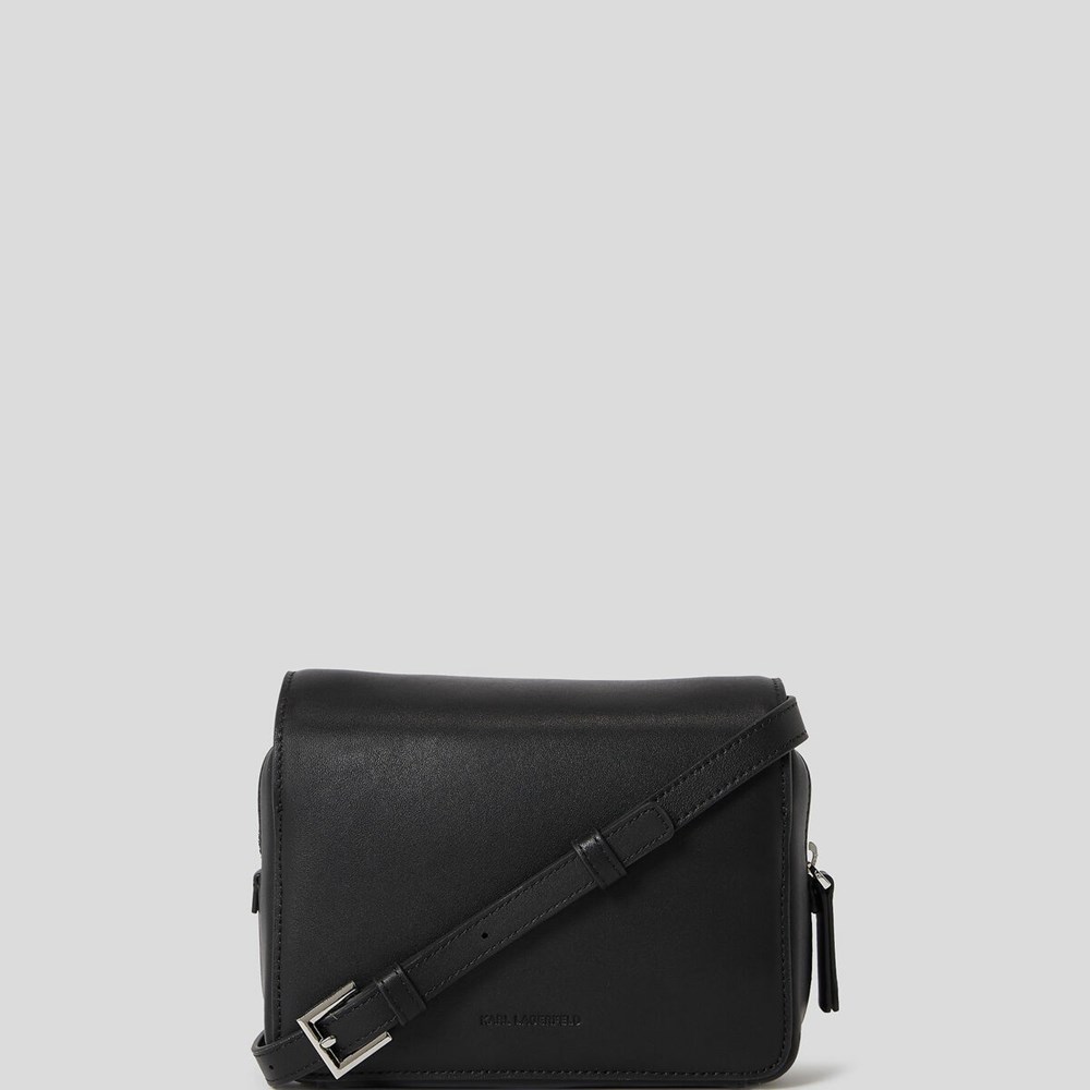 Black Women's Karl Lagerfeld K/Disk Crossbody Bags | AE436EGKH