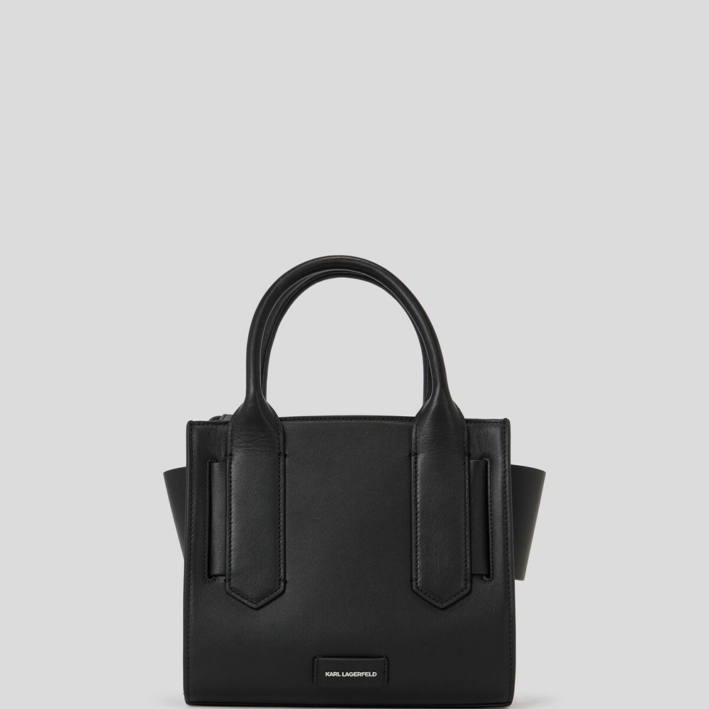 Black Women's Karl Lagerfeld K/Disk Small Tote Bags | AE150JHBM