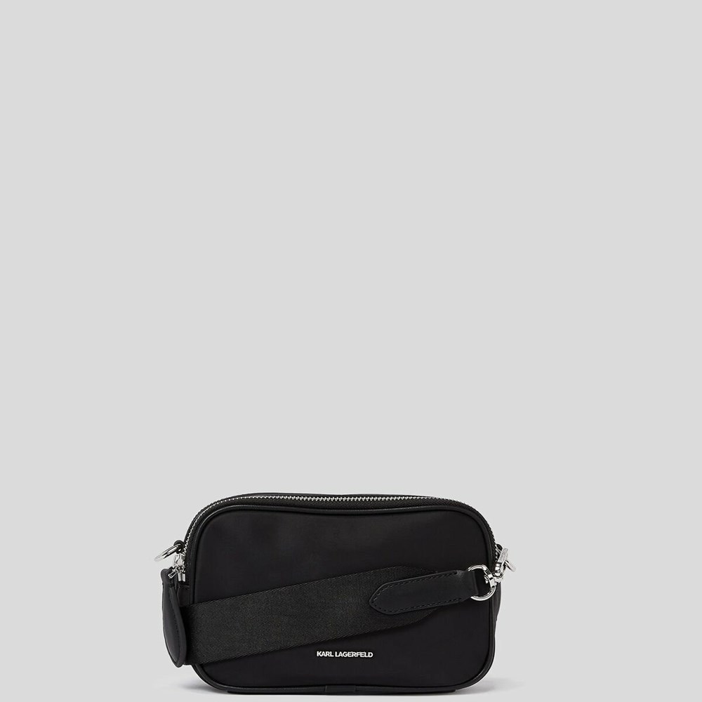 Black Women's Karl Lagerfeld K/Heroes Nylon Camera Bag | AE194WAIL