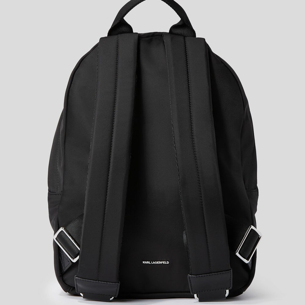 Black Women's Karl Lagerfeld K/Heroes Nylon Backpacks | AE821JETF