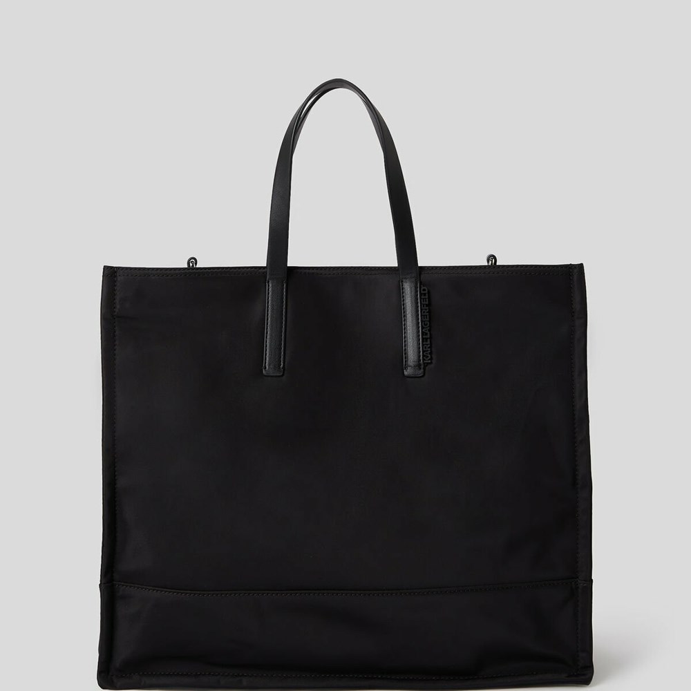 Black Women's Karl Lagerfeld K/Ikonik 2.0 Nylon East-west Tote Bags | AE798WLCG