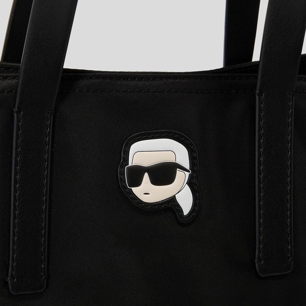 Black Women's Karl Lagerfeld K/Ikonik 2.0 Nylon East-west Tote Bags | AE798WLCG