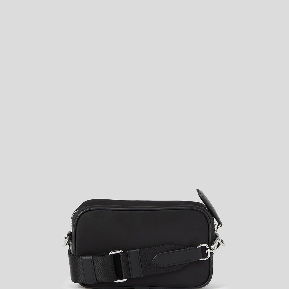 Black Women's Karl Lagerfeld K/Ikonik 2.0 Nylon Camera Bag | AE956ELXK