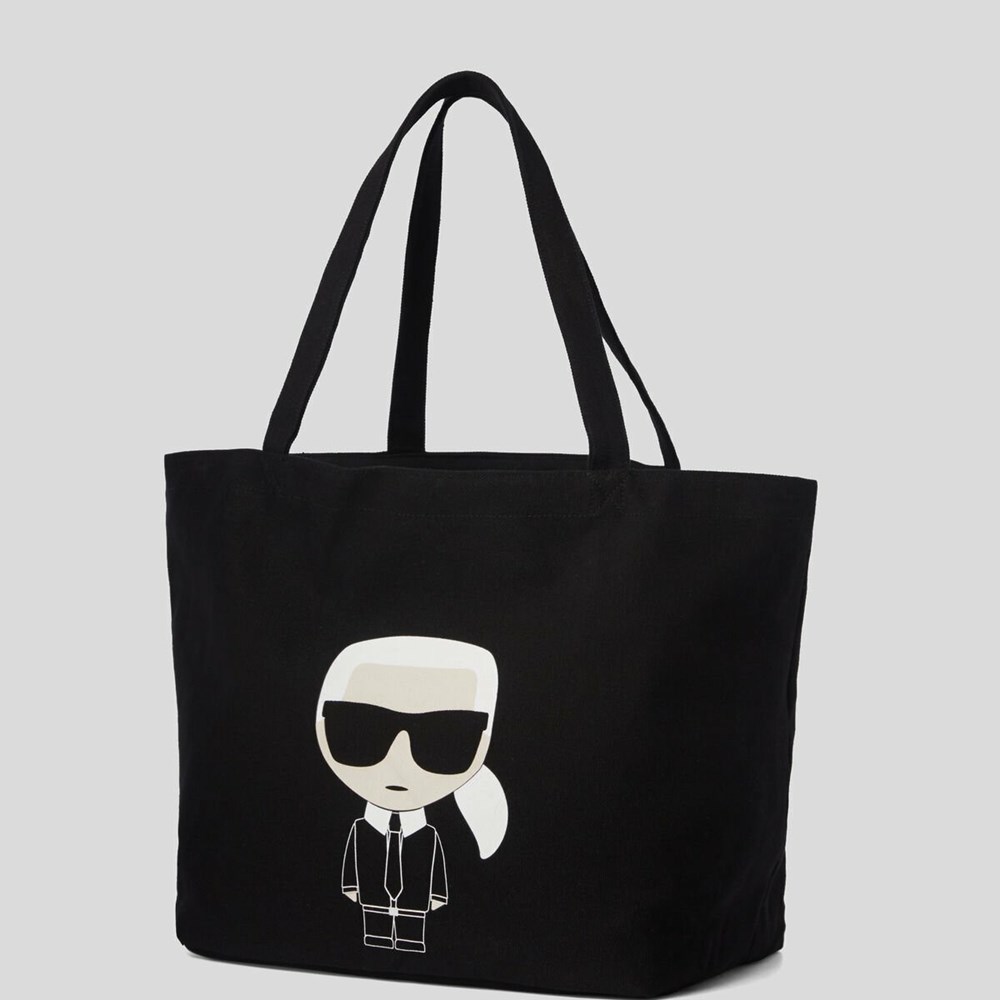 Black Women's Karl Lagerfeld K/Ikonik Karl Tote Bags | AE397CYOM