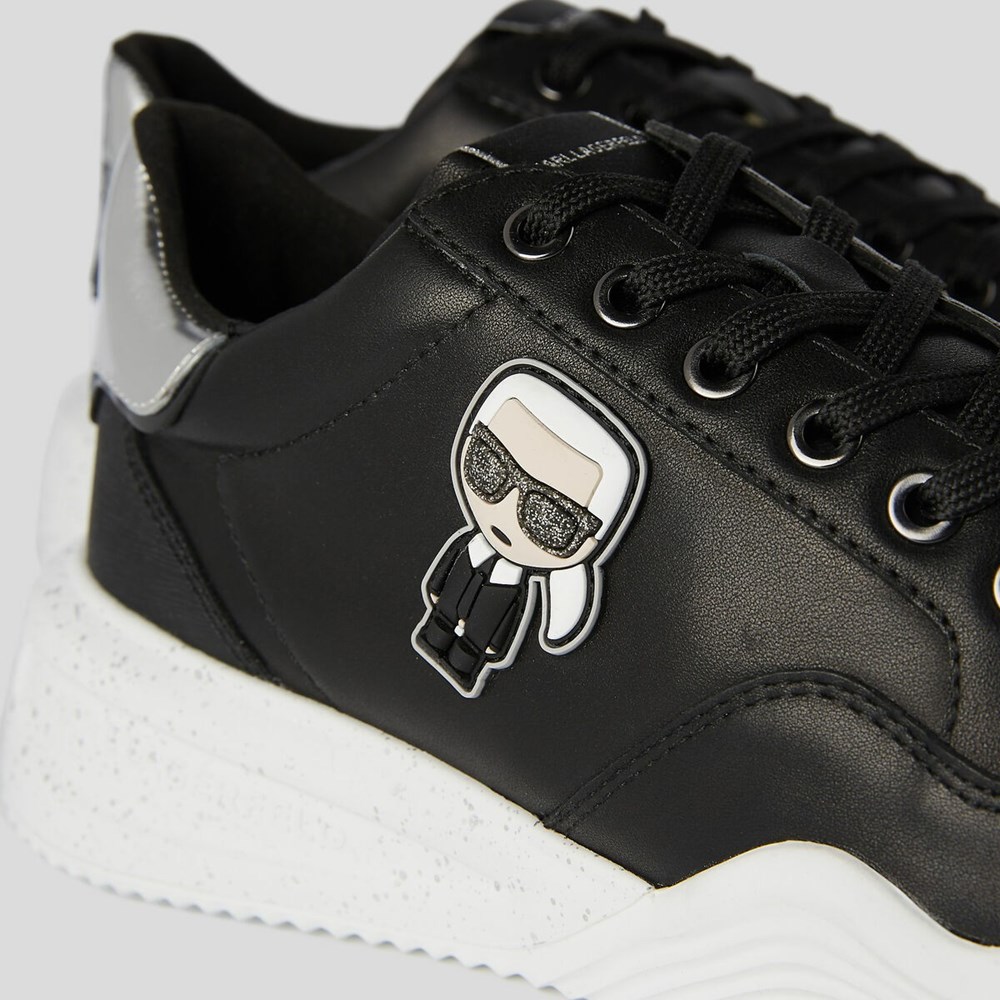 Black Women's Karl Lagerfeld K/Ikonik Kapri Run Sneakers | AE572DMLF