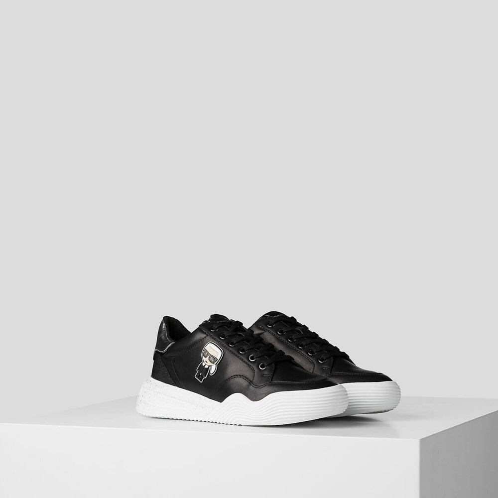 Black Women\'s Karl Lagerfeld K/Ikonik Kapri Run Sneakers | AE572DMLF