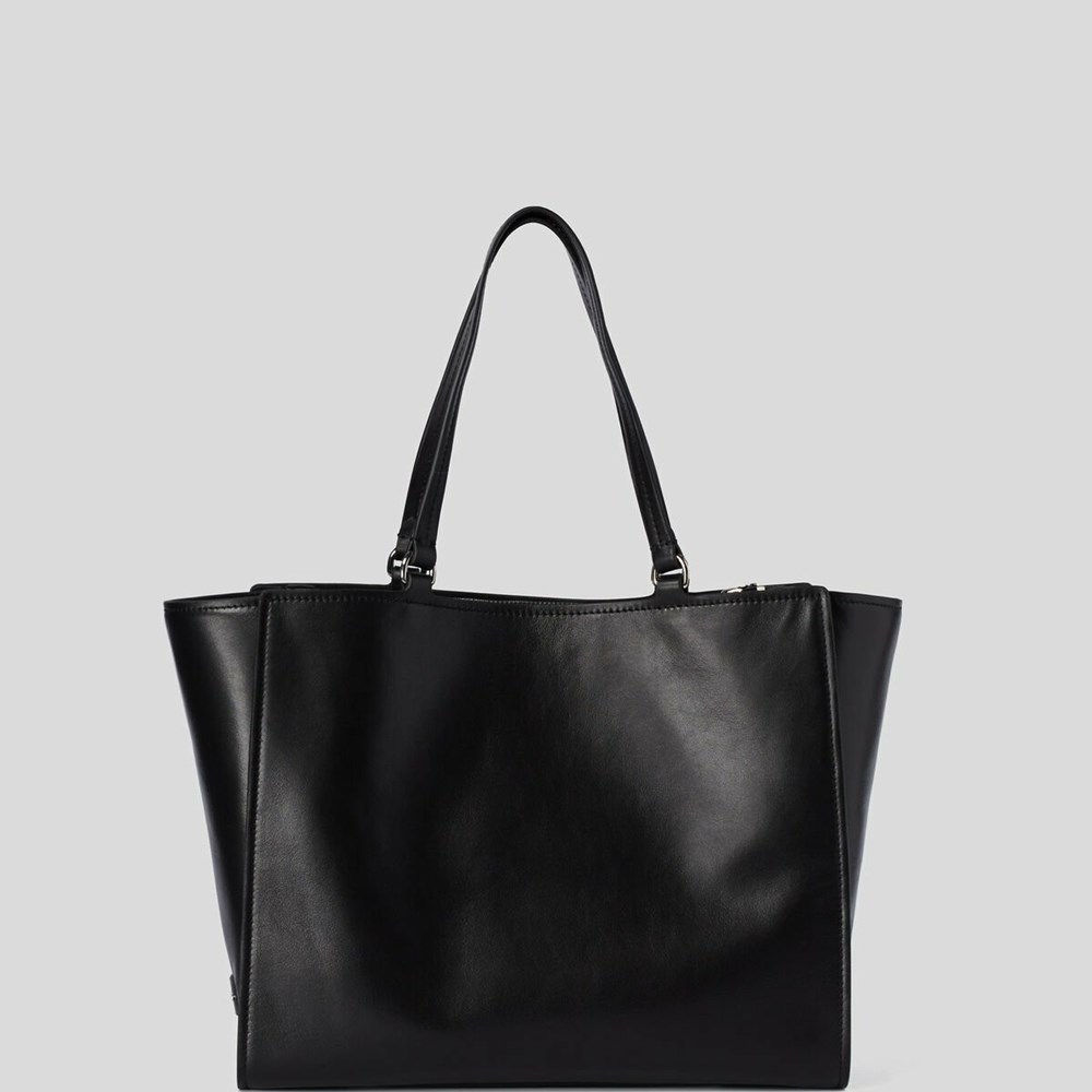 Black Women's Karl Lagerfeld K/Ikonik Leather Tote Bags | AE172JERA