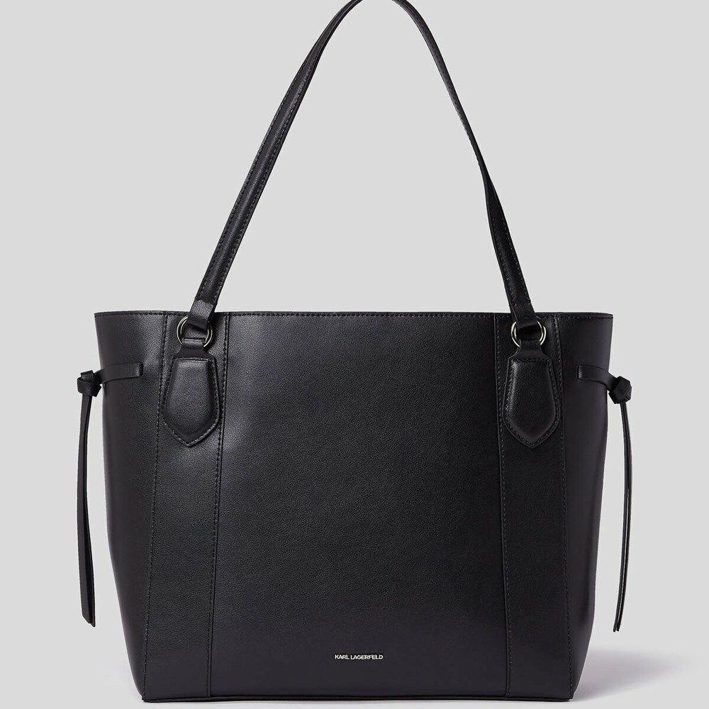 Black Women's Karl Lagerfeld K/Ikonik Leather Tote Bags | AE950XPLO