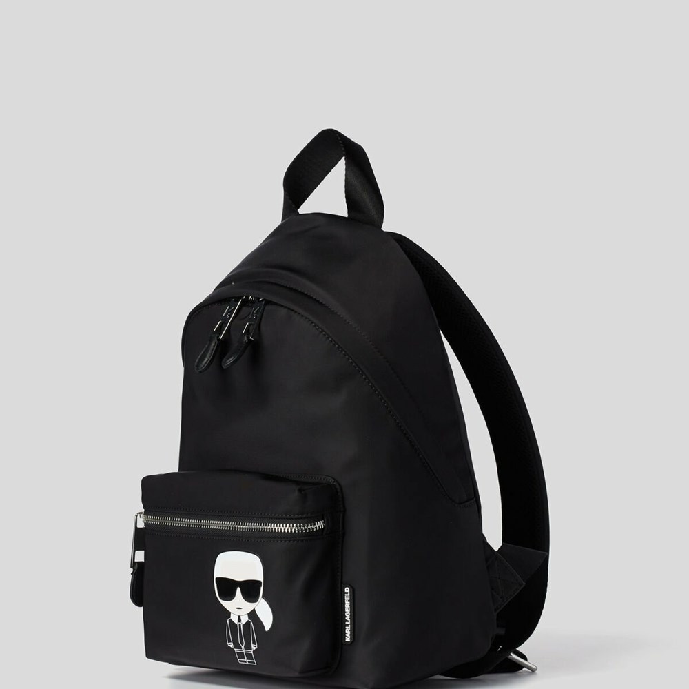 Black Women's Karl Lagerfeld K/Ikonik Nylon Backpacks | AE604WSZC