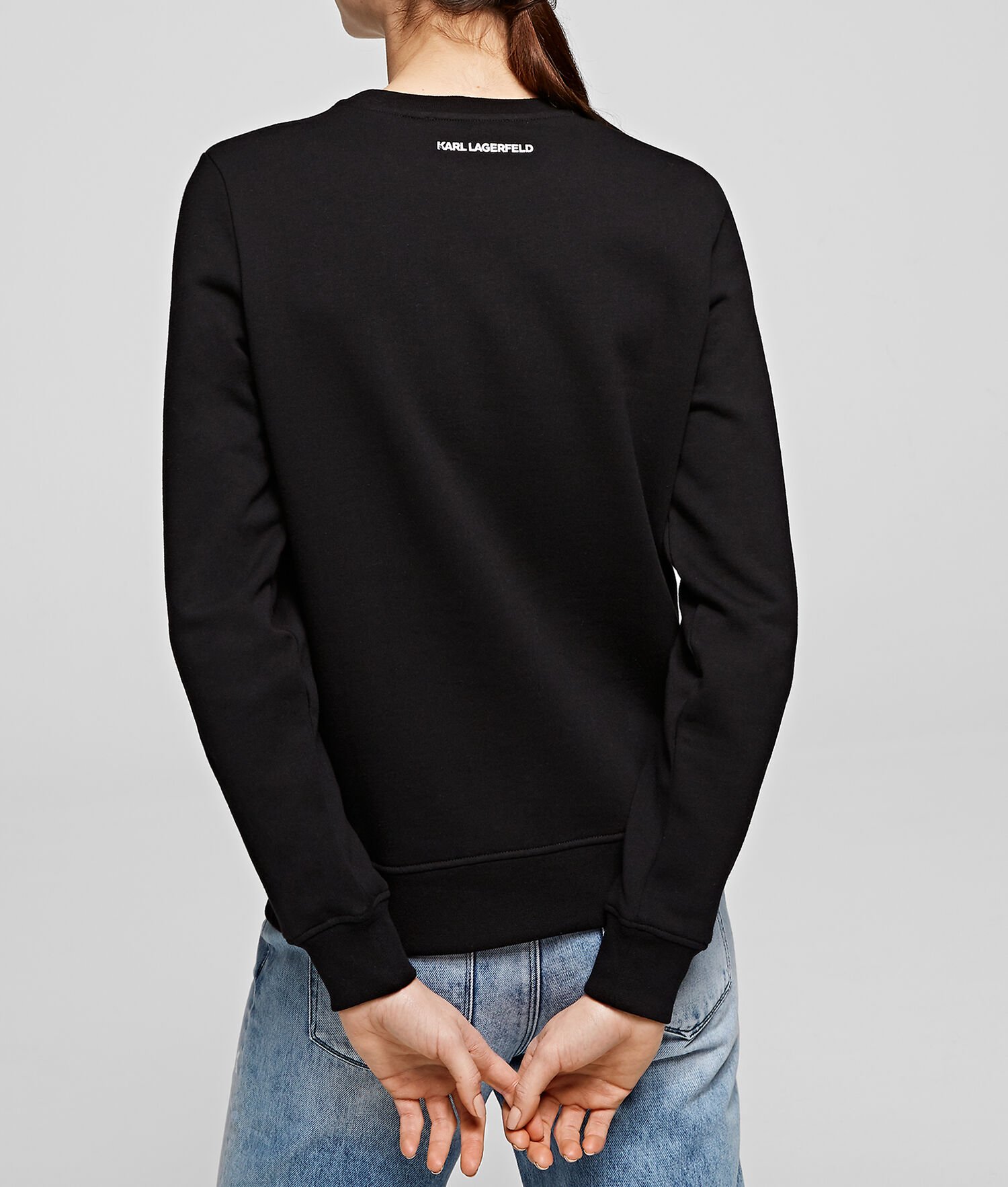 Black Women's Karl Lagerfeld K/Ikonik Sweatshirts | AE049ALDI