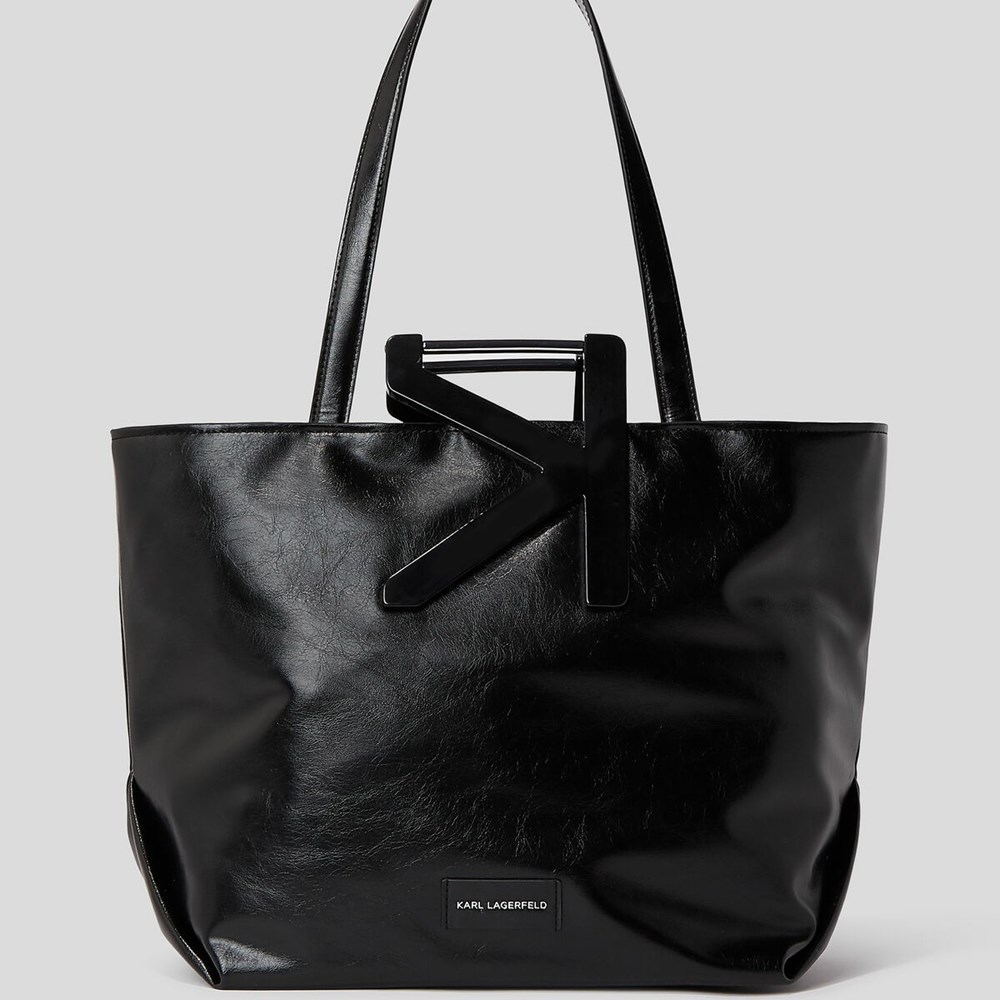 Black Women's Karl Lagerfeld K/Karl Handle Tote Bags | AE276VFJK