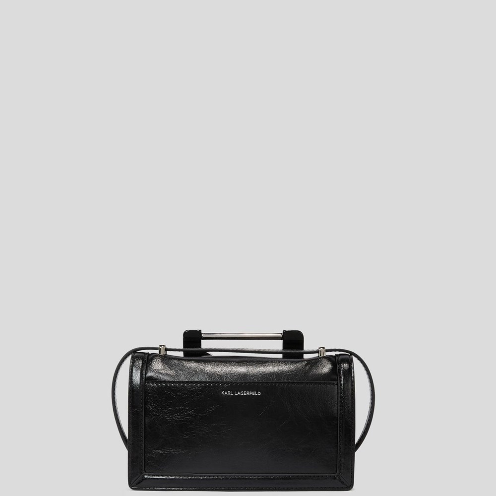 Black Women's Karl Lagerfeld K/Karl Handle Shoulder Bags | AE581ALPY