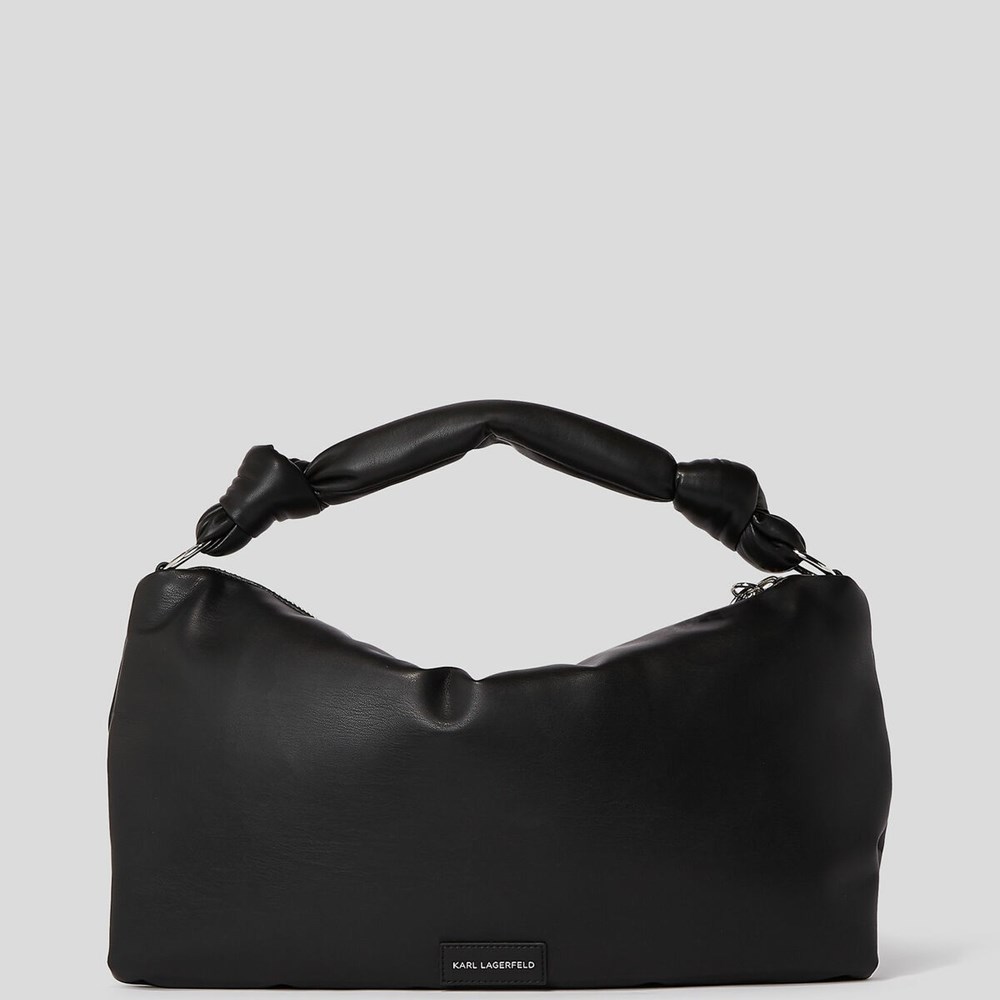 Black Women's Karl Lagerfeld K/Knotted Shoulder Bags | AE619PHFR