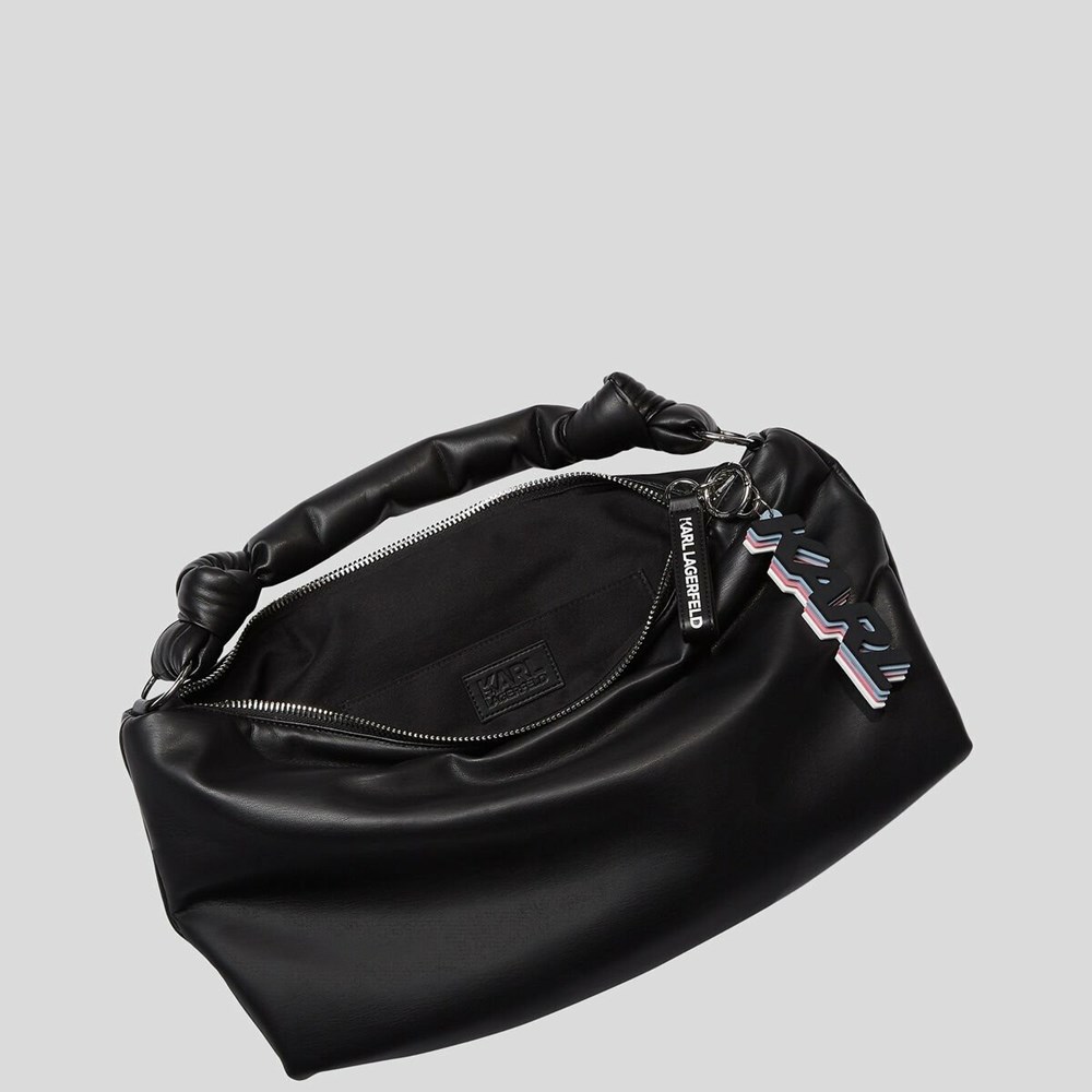 Black Women's Karl Lagerfeld K/Knotted Shoulder Bags | AE619PHFR