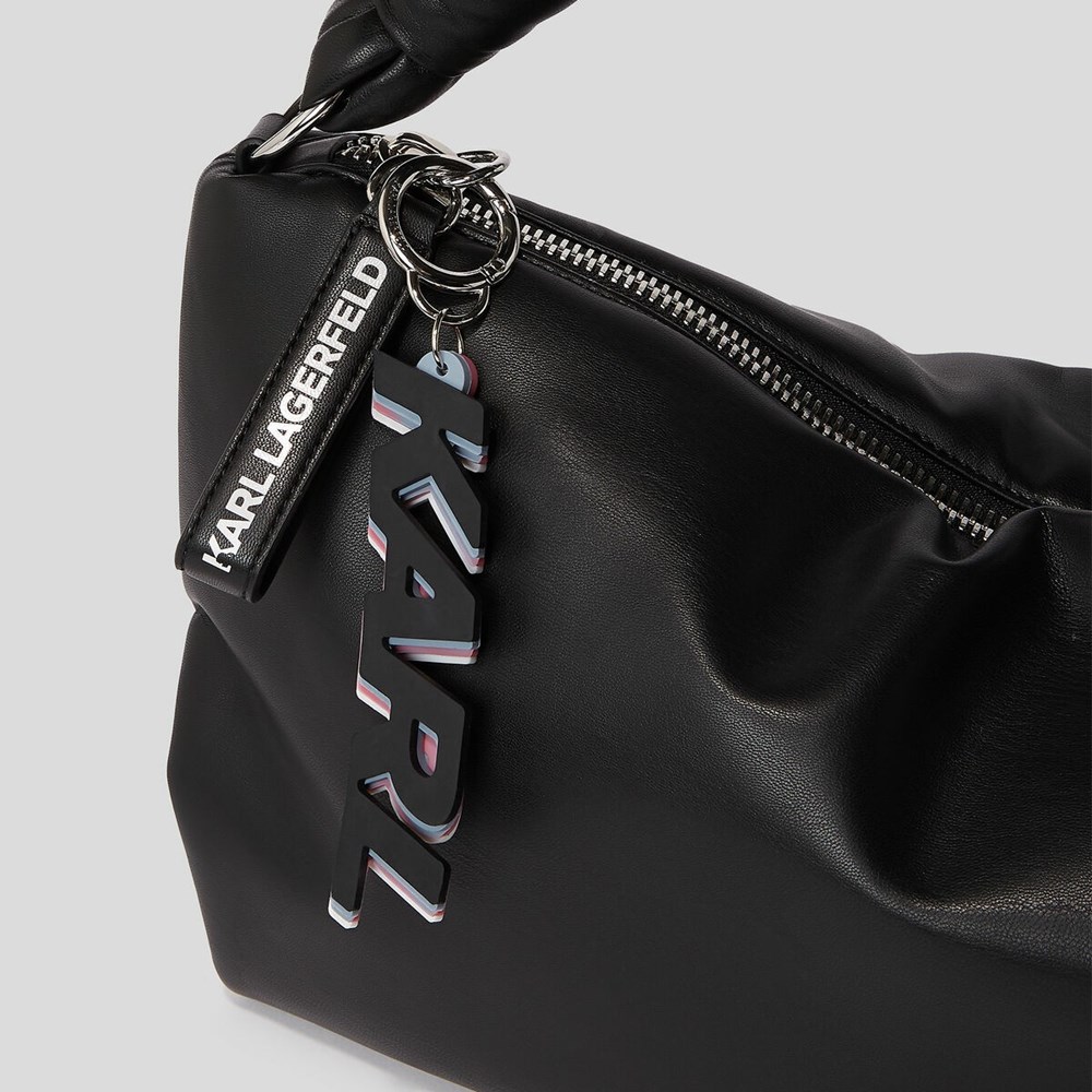 Black Women's Karl Lagerfeld K/Knotted Shoulder Bags | AE619PHFR