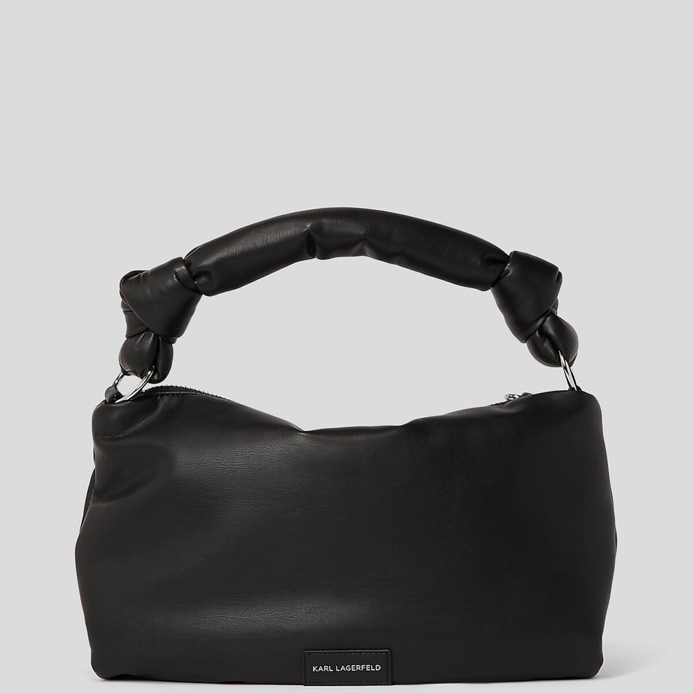 Black Women's Karl Lagerfeld K/Knotted Small Shoulder Bags | AE976QBDZ