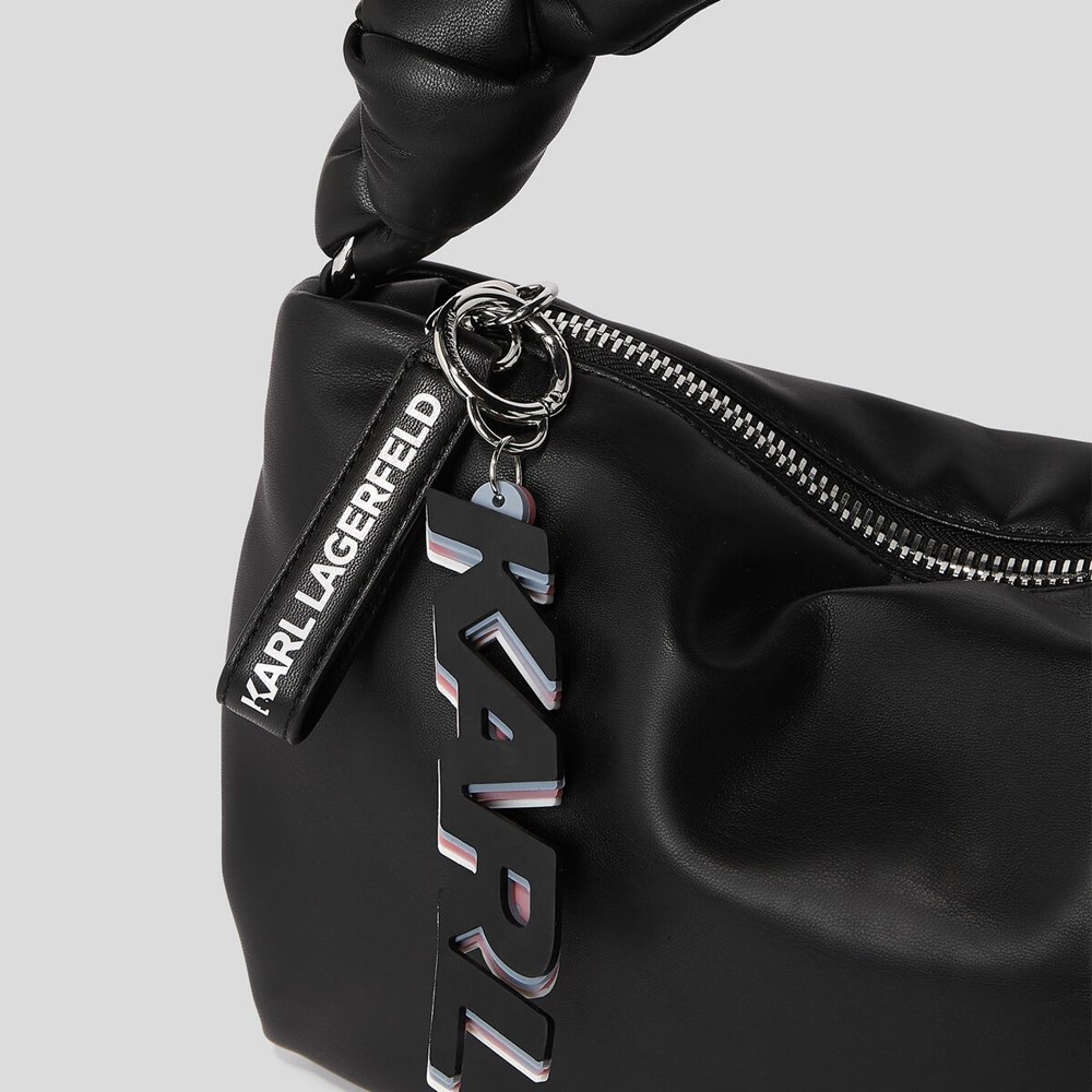 Black Women's Karl Lagerfeld K/Knotted Small Shoulder Bags | AE976QBDZ