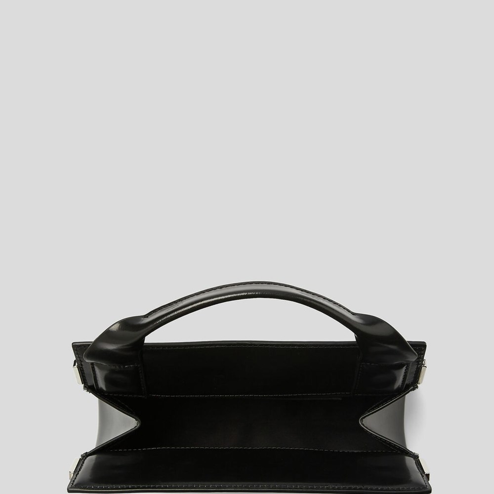 Black Women's Karl Lagerfeld K/Kross Archive Recycled Leather Handbags | AE467AWYP