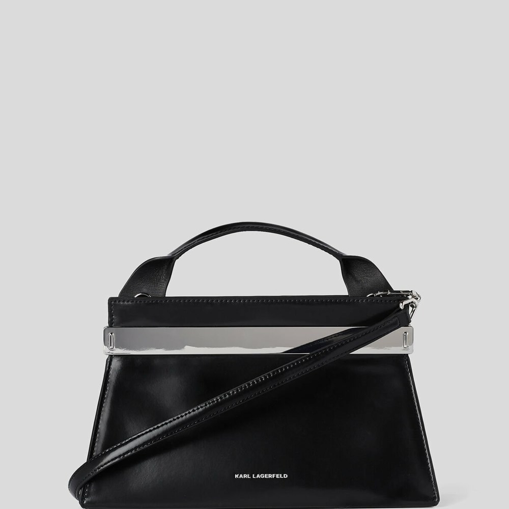 Black Women's Karl Lagerfeld K/Kross Archive Recycled Leather Handbags | AE467AWYP