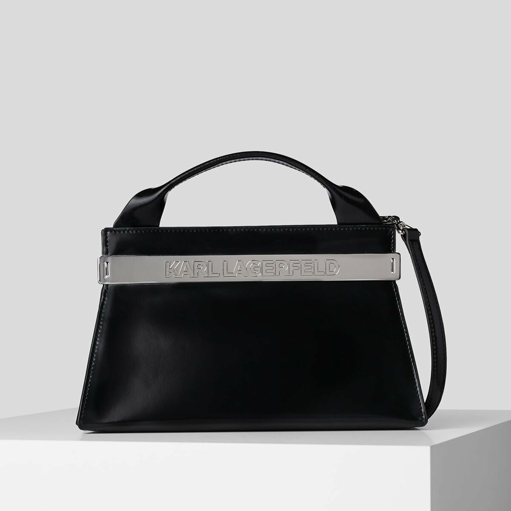 Black Women\'s Karl Lagerfeld K/Kross Archive Recycled Leather Handbags | AE467AWYP